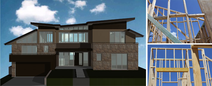 CAD model demonstrating cladding possibilities.